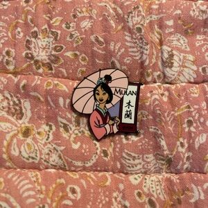 Disney Silver Enamel Pin Mulan